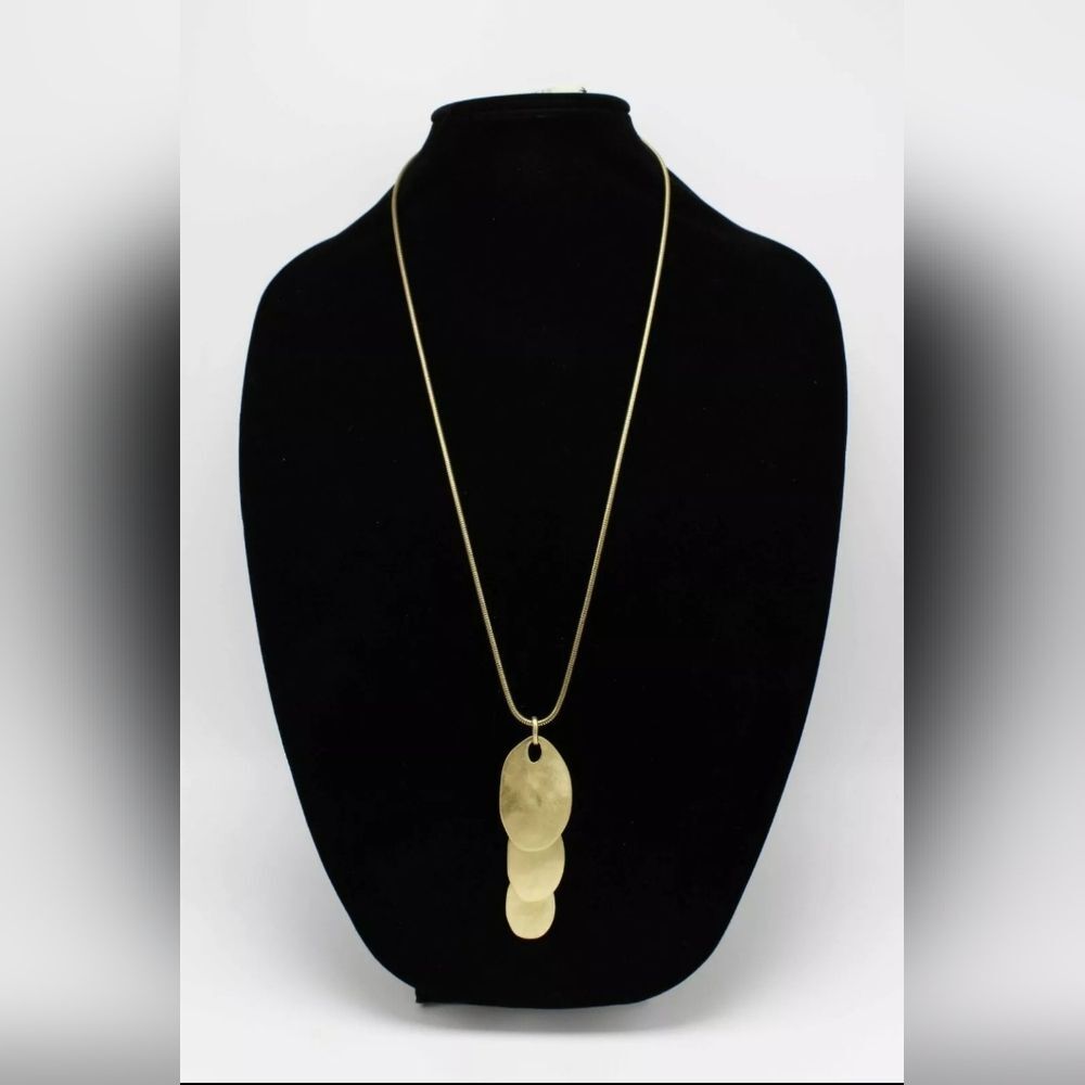 The Sak 28" Gold Tone Layered Pendant Necklace NWT